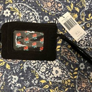 NWT Vera Bradley RFID Top Zip ID Cass